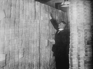 Papel moneda durante la inflación de Weimar