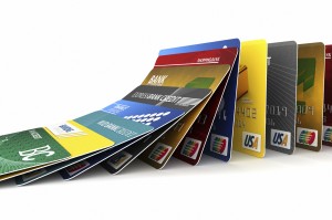 Falling credit cards
